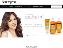 Tablet Screenshot of neutrogena.com.br