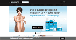 Desktop Screenshot of neutrogena.de