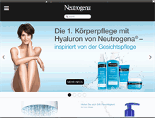 Tablet Screenshot of neutrogena.de