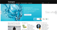 Desktop Screenshot of neutrogena.co.za