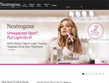 Tablet Screenshot of neutrogena.co.uk